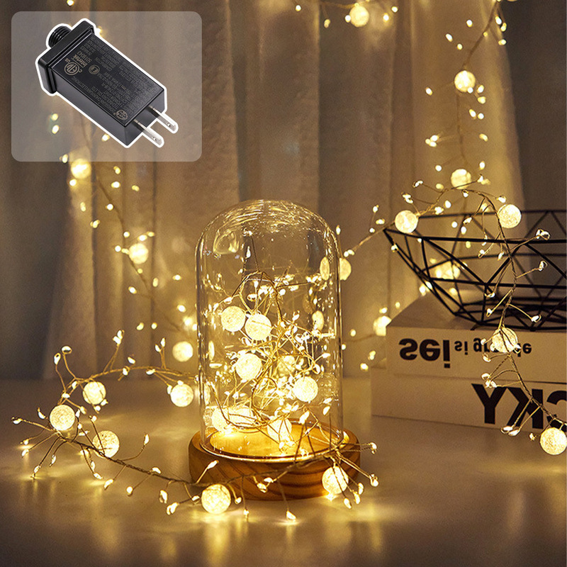 400LED /6M,8-mode fairy plug-in indoor string lights