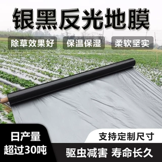 农用银黑地膜加厚大棚膜塑料黑白保温除草种菜打孔pe薄膜防水