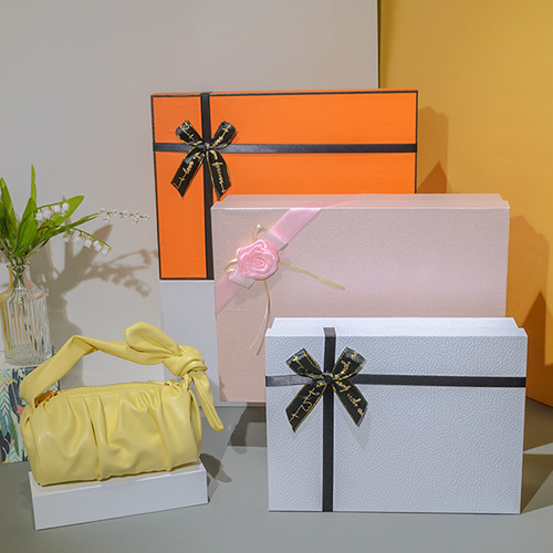 Tian Di Gai Multicolored Festival Gift Box Empty Box Large Size Women's Bag Leather High Heels Packaging Gift Box 