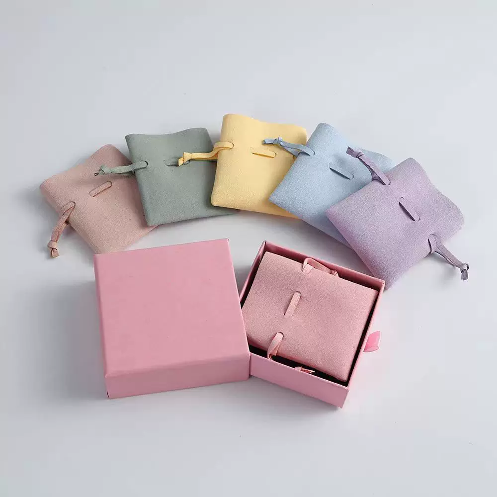 真超纤绒布束口袋戒指项链耳钉珠宝首饰袋小物件包装袋可免费打样