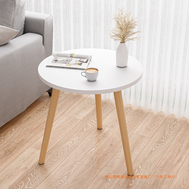 Mesa de té pequeño balcón mesa pequeña sala de estar doméstica pequeño sofá leche tienda de té mesa redonda simple mesa de café