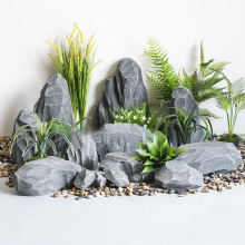 石头造景泡沫假山摆件庭院装饰布置室内景观影视道具素材仿真绿植