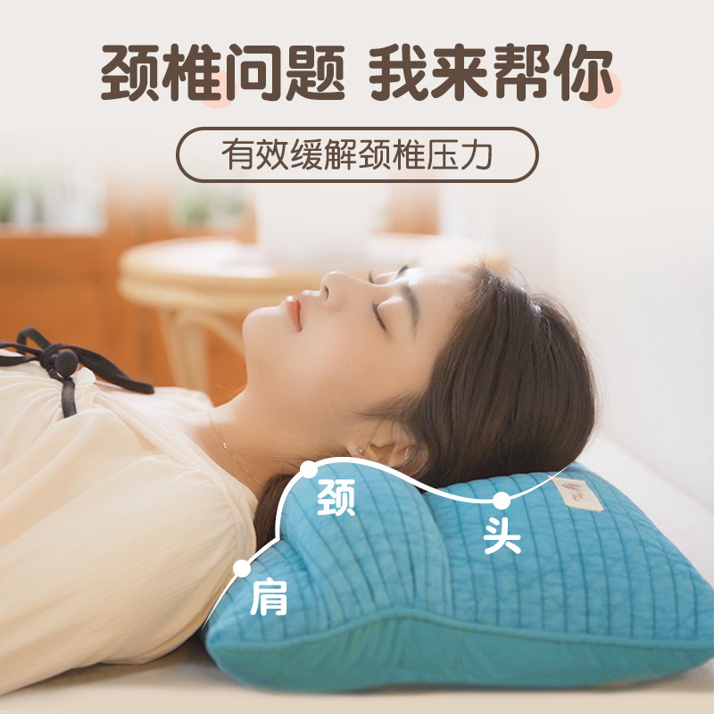 卸売りそば枕成人睡眠専用枕芯シングル小米殻軟枕助睡眠頚椎硬高枕|undefined
