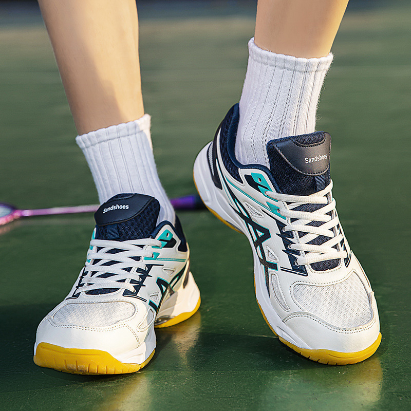 Roank Kadoma Men's Shoes Brand Professional Badminton Shoes Men's Tendon Sole Anti-Slip Shoes Training Tennis Shoes Men's Volleyball