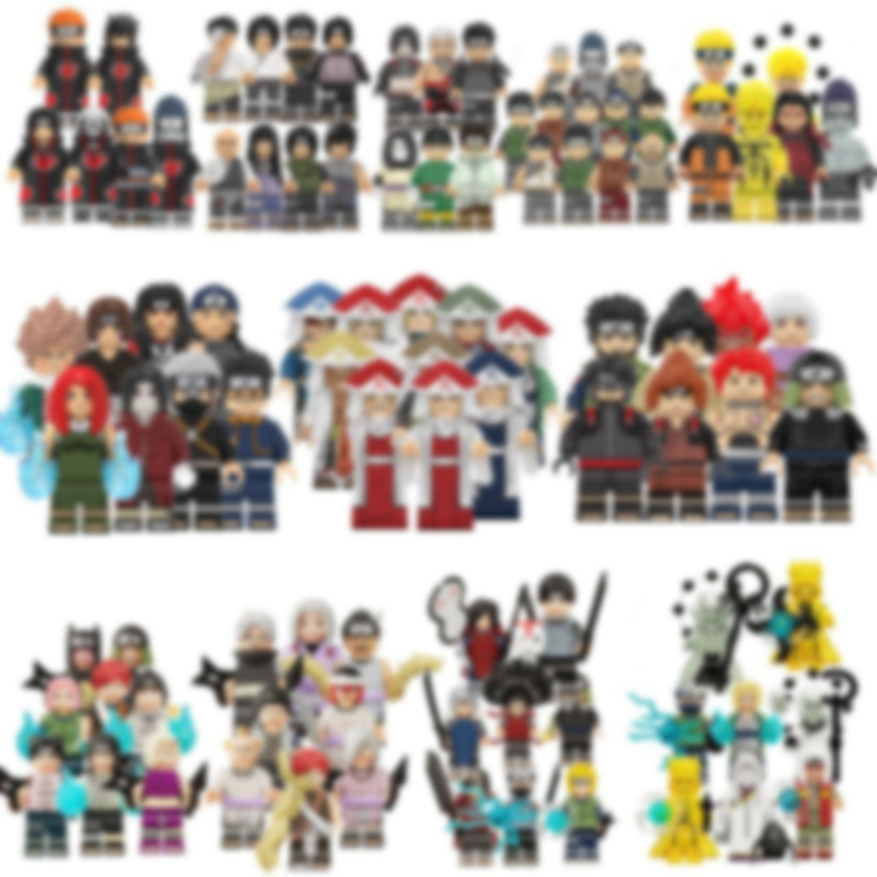 Fire Brand Shadow Building Block Figures Dolls Assembled Figurines Model Decoration Cross-Border Trade Special Supply in Bags Fire Brand Shadow Building Block Figures Dolls Assembled Figurines Model Decoration Cross-Border Trade Special Supply in Bags
