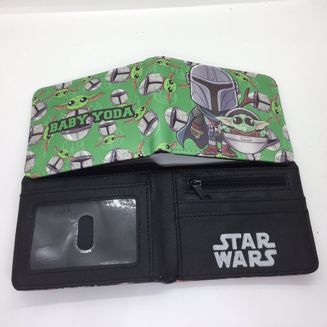 Baby Yoda maestro corto billetera Star Wars estudiante Monedero