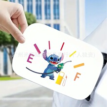 跨境史迪仔油箱盖贴纸个性可爱燃油爆表贴油量不足星际宝贝车贴