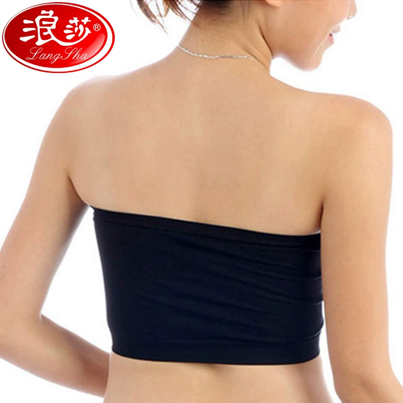 浪莎 Sexy underwear, straps, tube top, lace silk summer bra top, breathable protective underware