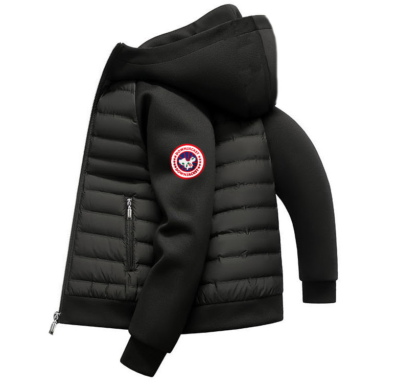 Puffer Jacket Hooded Black
