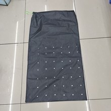 谷麦黑布鱼护透气网兜小孔便携式鱼获野钓装鱼简易不伤鱼随身迷你