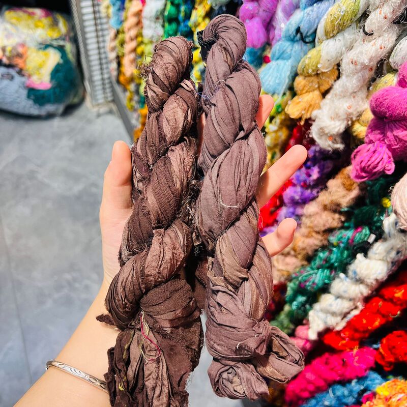 Imported Nepalese Silk Yarn Handmade DIY Accessories Decorative Bags Necklaces Bracelets Scarves Sweaters 1 Imported Nepalese Silk Yarn Handmade DIY Accessories Decorative Bags Necklaces Bracelets Scarves Sweaters 1