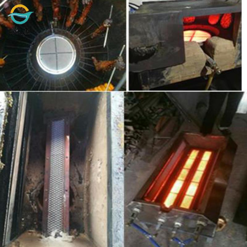 horno infrarrojo de gas sin llama abierta quemador de ahorro de energía horno de gas de tira larga rejilla de fuego de tira larga comercial