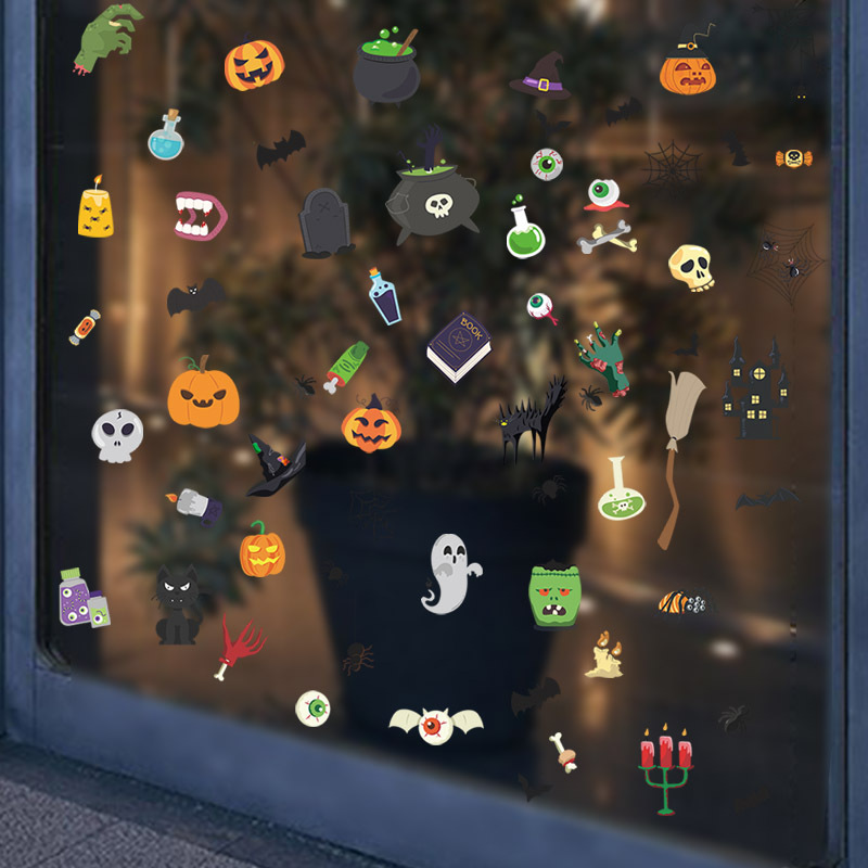 Wholesale Cartoon Halloween Pattern Wall Sticker Nihaojewelry display picture 4