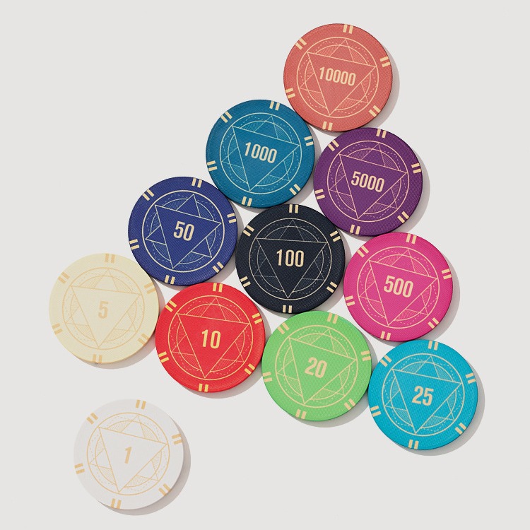 High-end 39mm Texas Hold'em Ceramic Chips, New Version Poker Room Scoring Cards, Face Value and No Face Value Chips