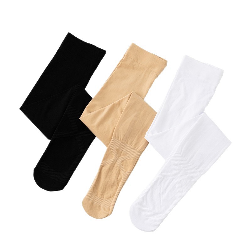 Nuevos niños de primavera y verano de terciopelo fino polainas suela antideslizante alto elástico anti-pilling niños de baile profesional Calcetines