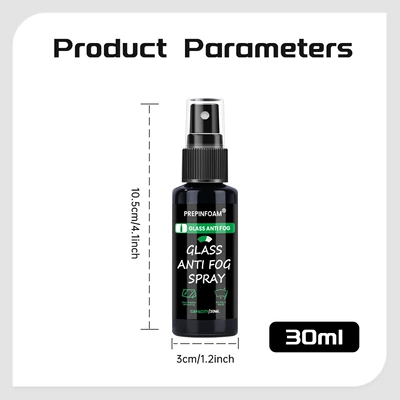Prepinfoam-P23 Car Glass Anti-Fog Agent, Anti-Fog Spray for Car Windows, Rearview Mirrors, and Front Windshield, Exclusively for Cross-Border Supply (Automotive glass defogging agent) - p23-30ml