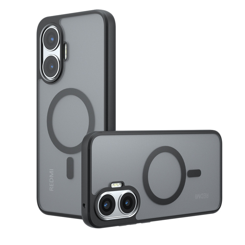 Xiaomi Poco F7 磁気吸着スキンフィール携帯電話ケース Xiaomi Poco M7 Pro 5G 落下防止保護ケースに適用|undefined