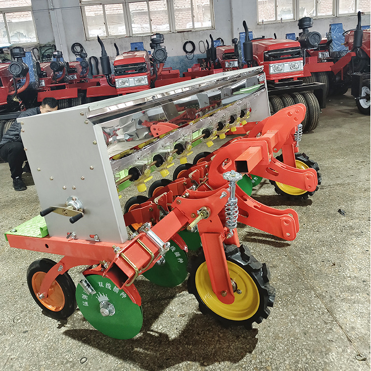 限深轮可调深浅6行圆盘施肥机悬浮式小麦返青施肥机