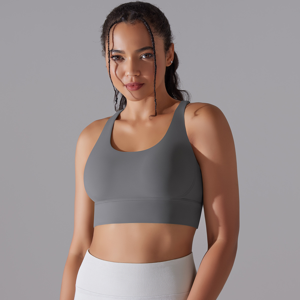 127g Weight Sleeveless Sleeve Length Nylon, Spandex Fabric Type Short Top Length Halter Crisscross Tank Tops Type Fitness, Yoga Occasion U Neck Neckline Solid Color Pattern Sports Style Sports Solid Color Nylon Spandex U Neck Active Tops Halter Crisscross Tank 176