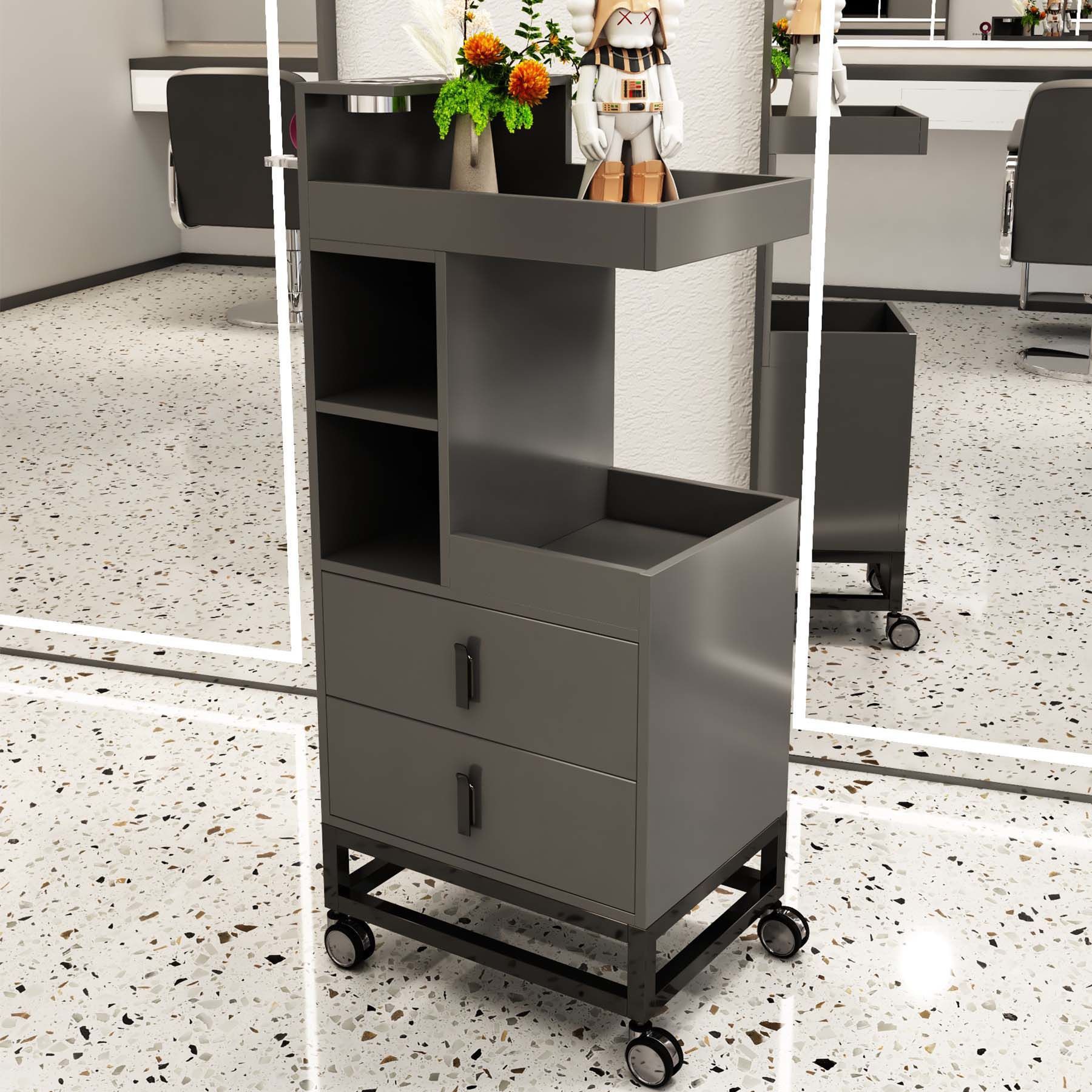 Gabinete de herramientas de peluquería especial almacenamiento armario de almacenamiento con cajón Gabinete de herramientas de peluquería red Gabinete de herramientas multicapa