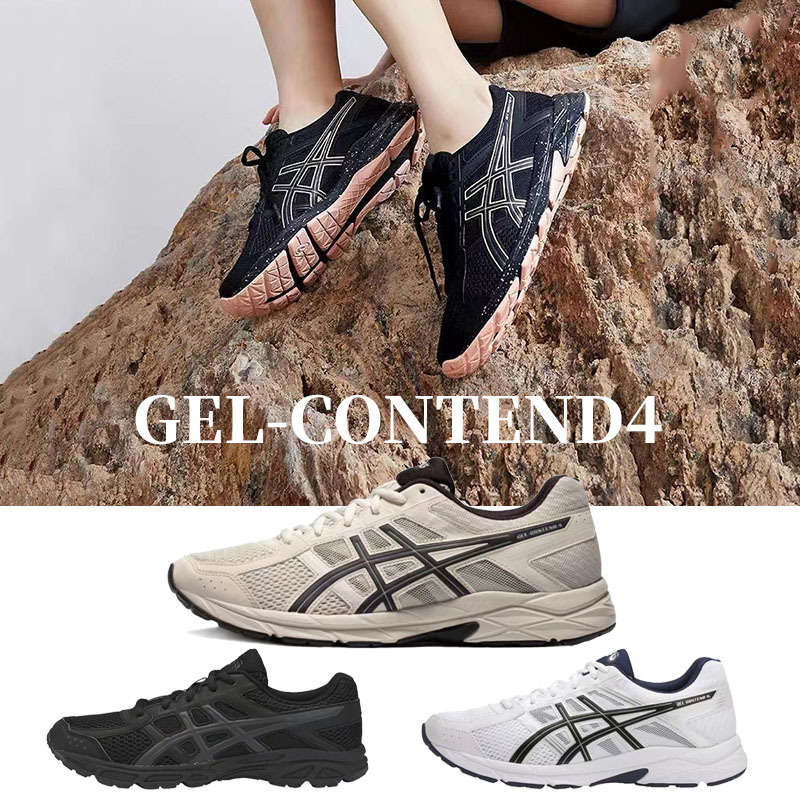 Foreign Trade Gel-Contend4 Black Warrior Running Shoes, Asics C4 Men's and Women's Shock-Absorbing, Rebounding, Breathable Professional Sports Shoes Foreign Trade Gel-Contend4 Black Warrior Running Shoes, Asics C4 Men's and Women's Shock-Absorbing, Rebounding, Breathable Professional Sports Shoes