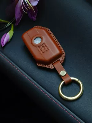 Static Rod/Key Bag: Waterbird C400gt Handmade Cowhide - brown-all-inclusive