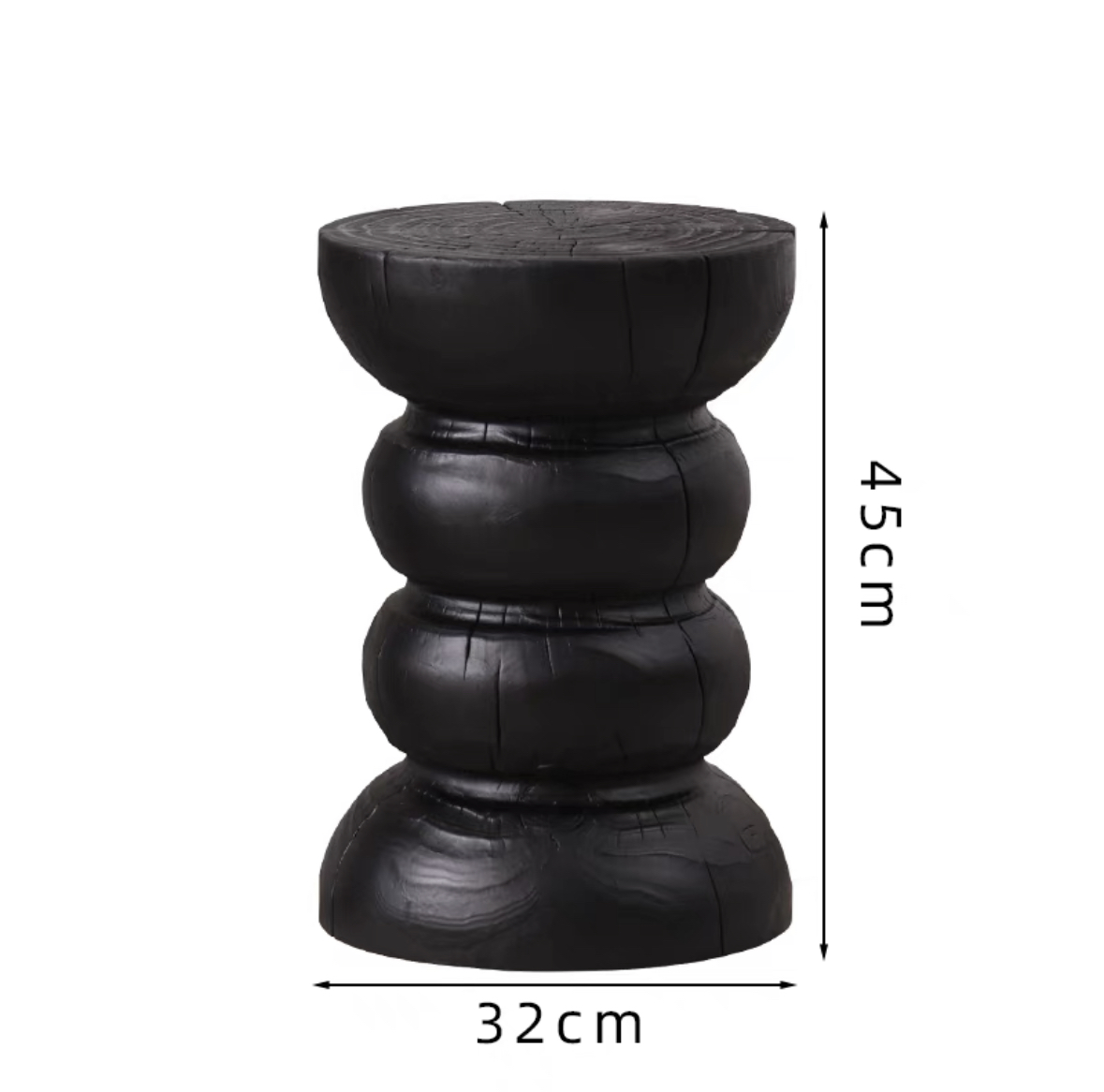 Taburetes de madera de tronco de alojamiento nórdico taburetes de madera maciza taburetes de asiento taburetes de madera maciza