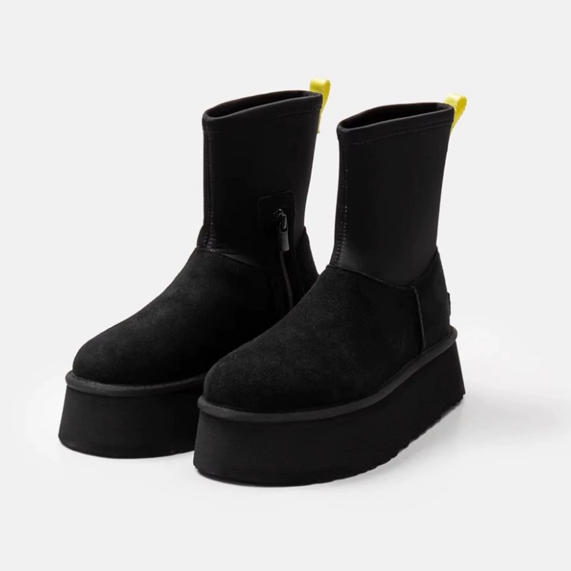 Сапоги снеговые Martens, зимние ботинки на платформе с эластичной флисовой подкладкой, новые коллекции