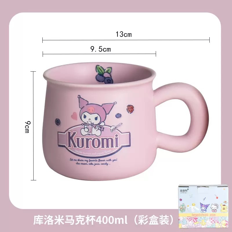 Coulomi taza Sanrio Regalo creativo de alto valor Taza para beber resistente a altas temperaturas Regalo de cumpleaños lindo para niños
