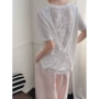 露背新款少女夏季t恤