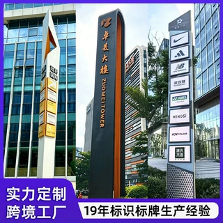 定制精神堡垒导向停车场指示牌立式道路标识室内大型商场指引牌