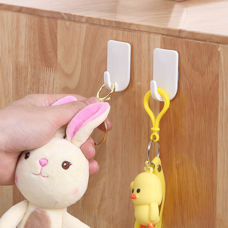 Indoor Cement Wall Hot Melt Adhesive Hook Concrete Tile Wooden Board Household Non-Drilling Strong Hook Bearing Wall Hanging