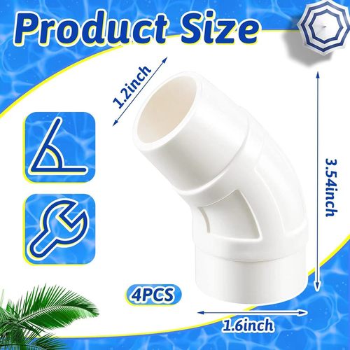 Zodiac Pool Cleaner 45-degree Elbow W70244 Adapter Baracu