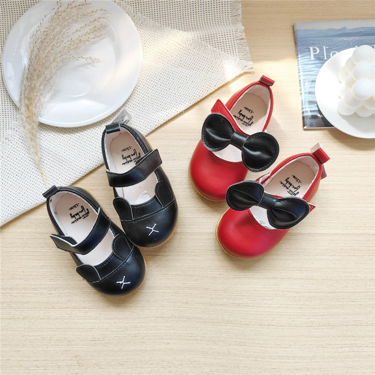 Нисконный новый продукт для девочек принцесса кожаные туфли для малышей с мягкой подошвкой для малышей весной и летом