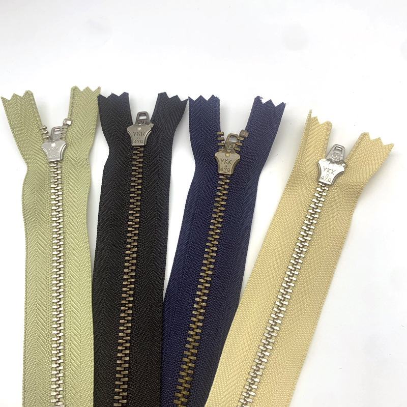 ykk4号 メタルジッパー スプリングヘッド クローズド オーセンティック パンツ フライ ジーンズ 在庫あり ykkジッパー|undefined