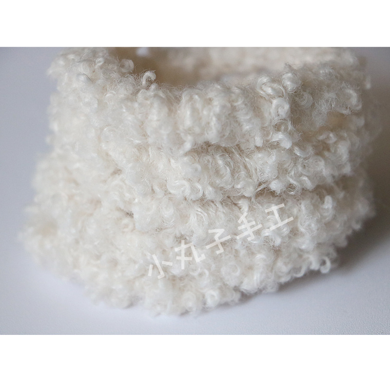 Suministro directo de fábrica 10mm lana rizado palo trenzado Super grueso Super denso hecho a mano DIY pequeña leche perro pelo raíz al por mayor