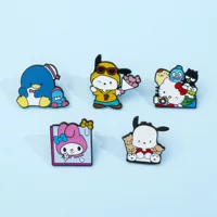 Японский сладкий мультфильм Sanrio металлический значок Мелетти Пачача собака ktcat сплав брошь аксессуар булавка