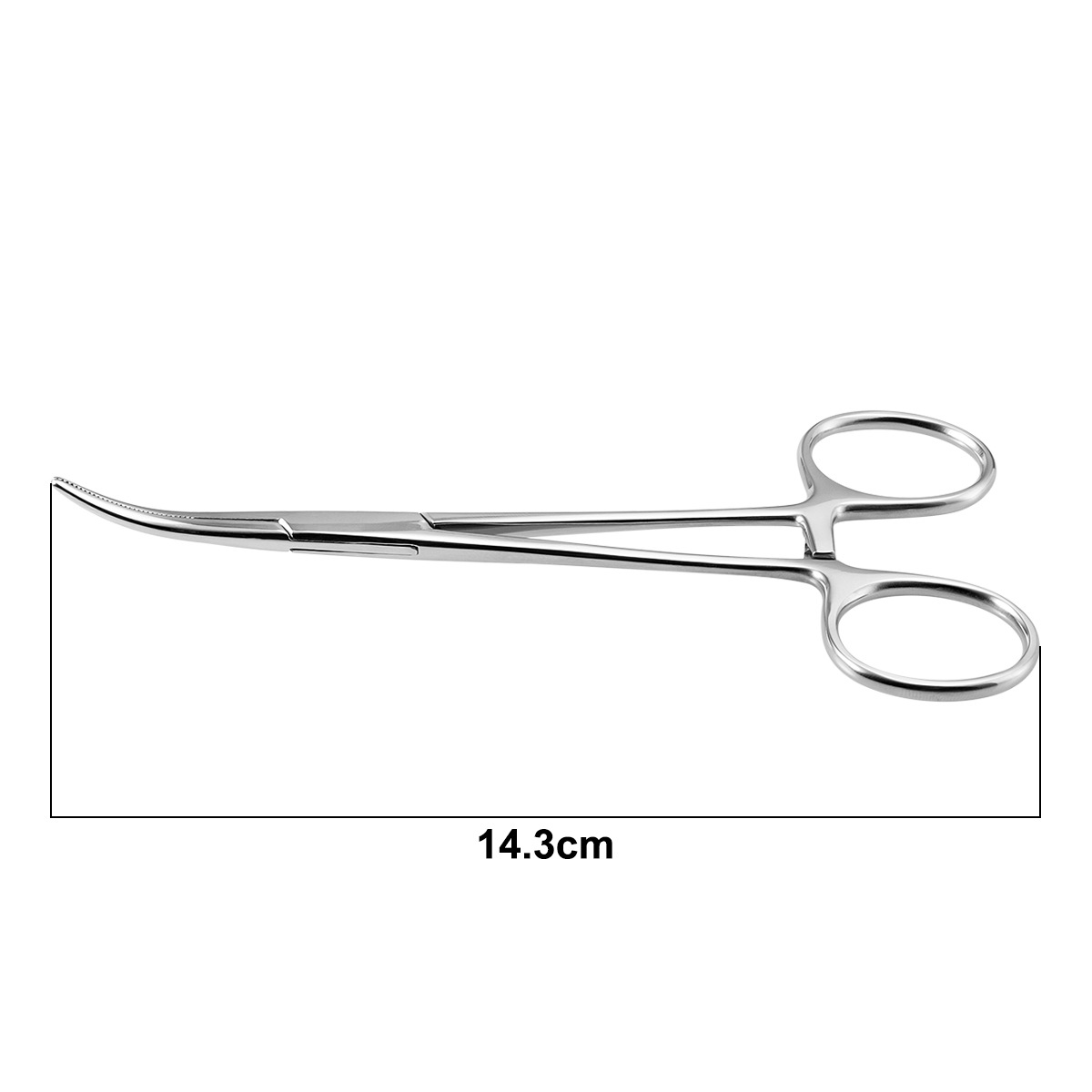 Simple stainless steel body perforation auxiliary curved nose clamp