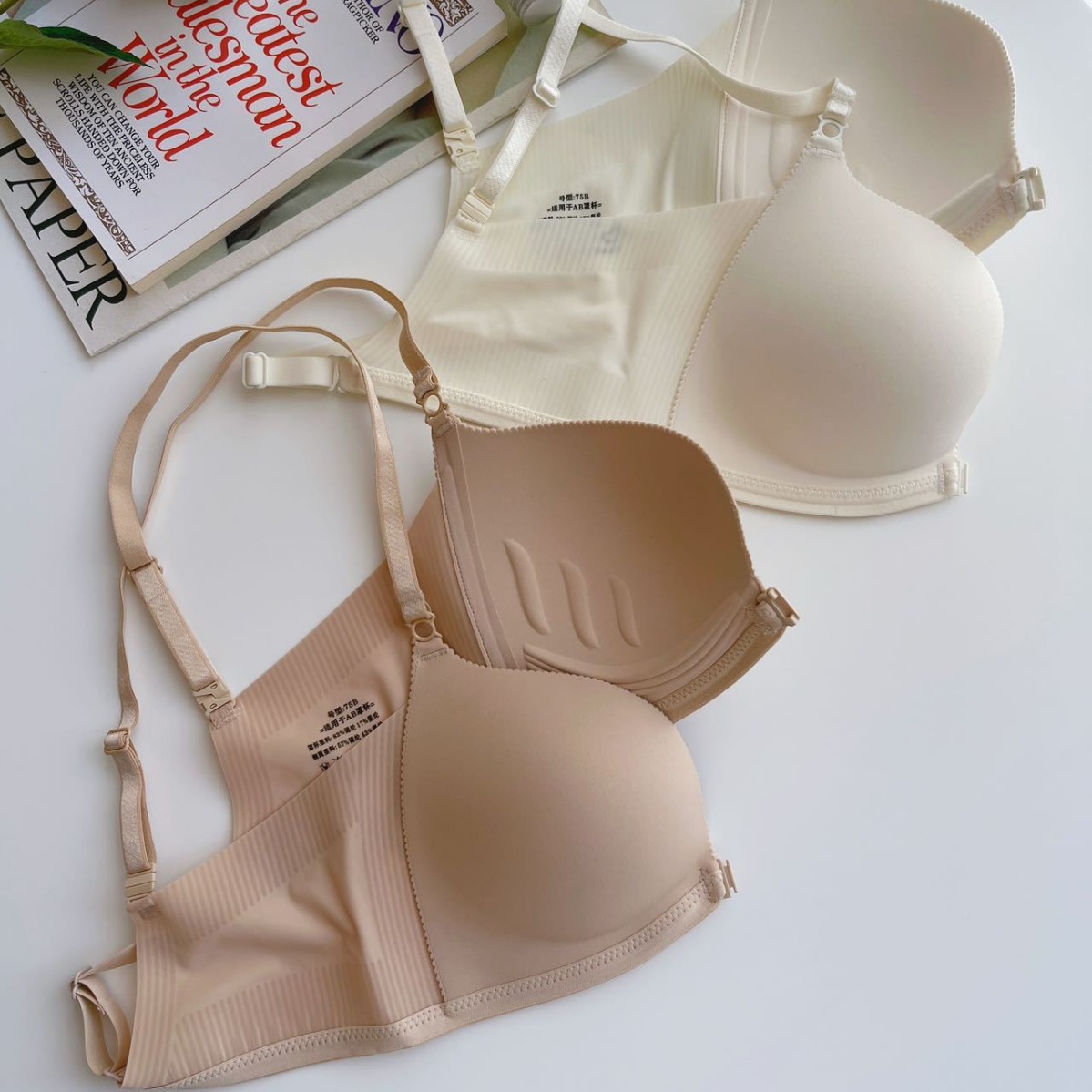 168 una hebilla para usar, realmente no hay rechazo, hebilla delantera ultrafina de 0,8 cm, sin anillo de acero, sin costuras, hermoso sujetador sin espalda