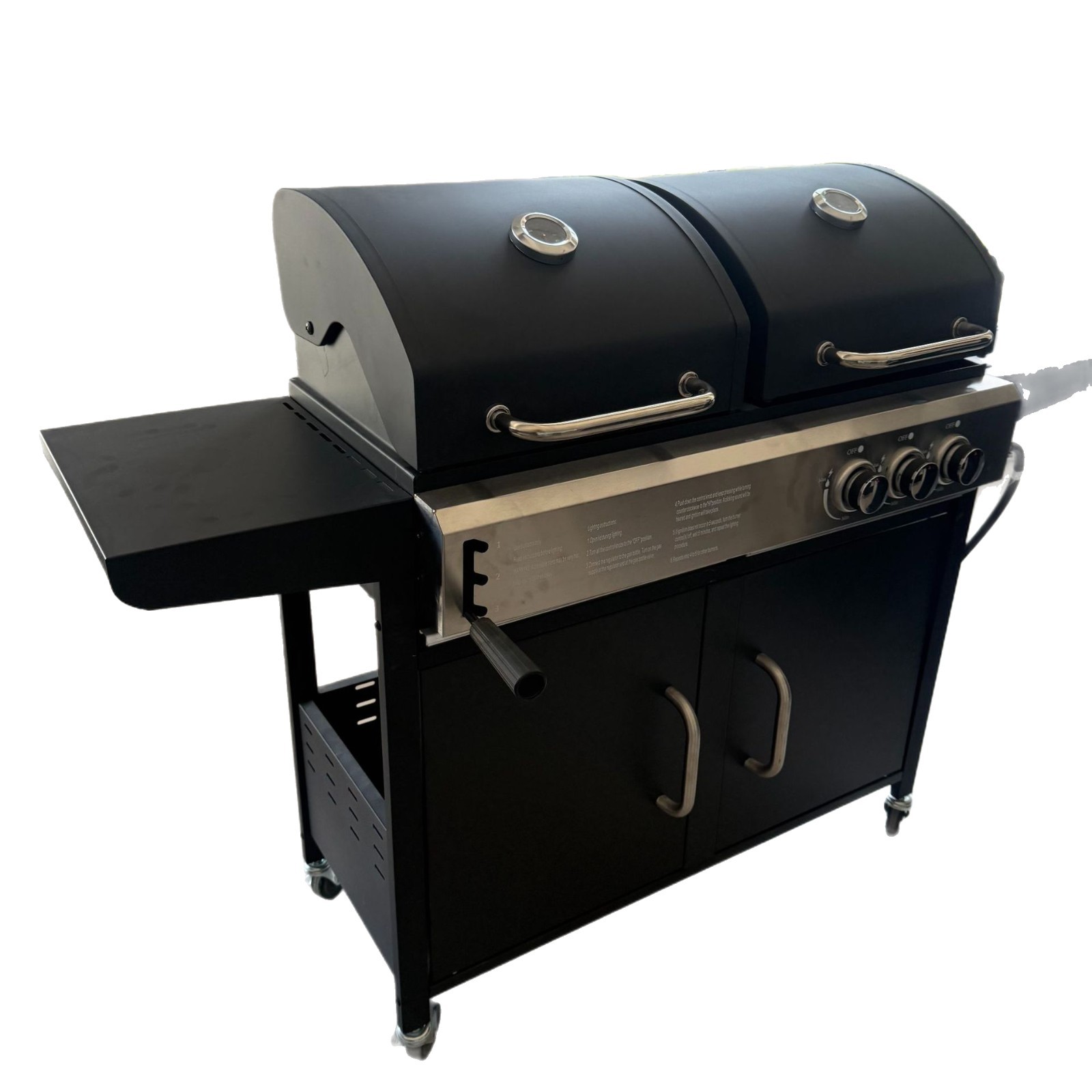 Nueva parrilla de barbacoa de venta al por mayor de acero inoxidable del fabricante, parrilla portátil para acampar en el campo, parrilla de barbacoa de encimera empotrada