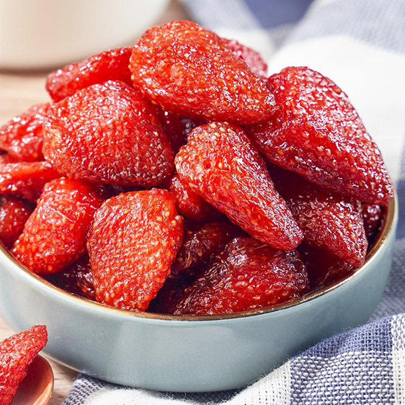Strawberry Dried Fruits Manufacturer Wholesale Sweet and Sour Candied Fruits Fruits and Nuts Popular Specialty Snacks Supported by Dropshipping