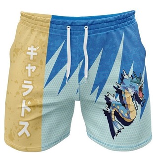 2024 summer new game animation Amazon trend casual straight printed men's four shorts foreign trade hot