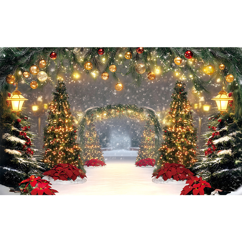 Amazonクロスボーダー新しいクリスマスカプレットドアカーテンお祭り雰囲気アレンジメントクリスマスフラッグ背景布バナー|undefined
