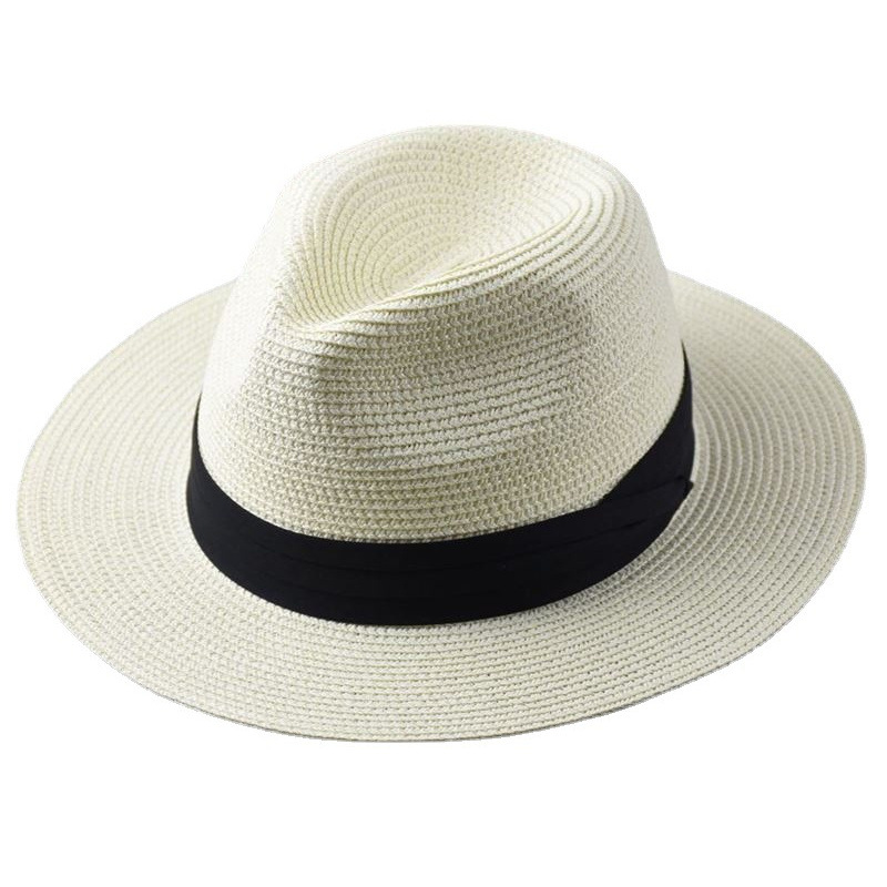 2020 New Panama Straw Hat Foldableable Large Head Circumference Straw Hat Jazz Hat Sun Protection Sun Hat Men's Hat