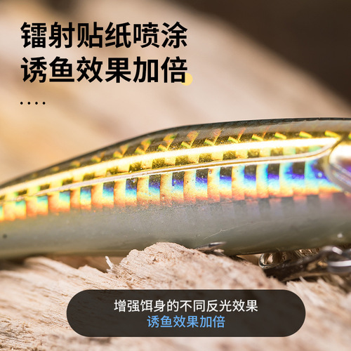 Wobbling lip lure minnow floating sinking rattle diving deep sea fishing freshwater perch red tail fake lure grass carp 06
