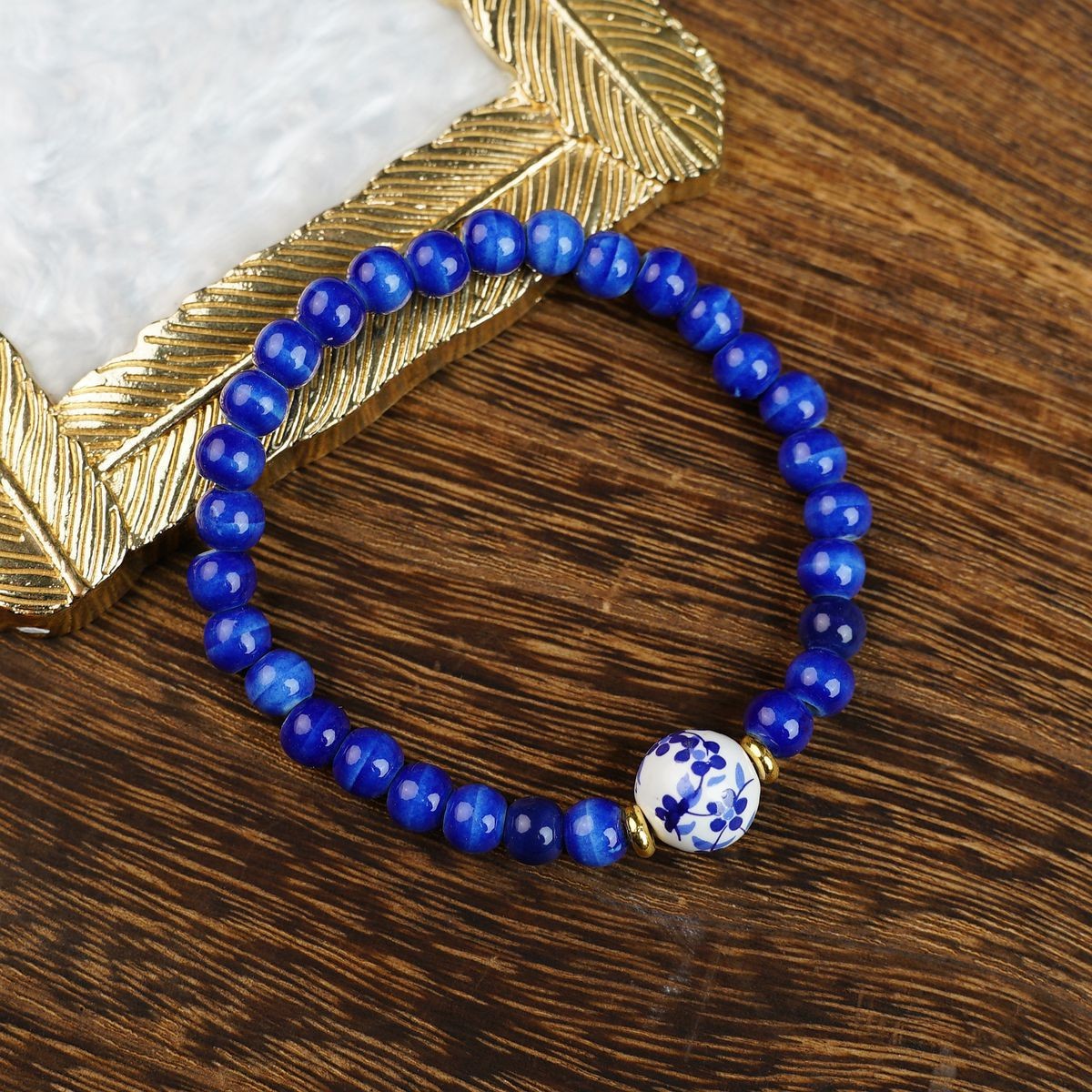 Jingdezhen pulsera de cerámica de verano mujer alta sensación galletas serie de gatos nicho diseño universal pulsera alta sensación