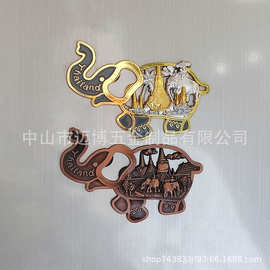 烤漆金属滑轨冰箱贴定制厂家 卡通磁贴珐琅创意冰箱贴文创开瓶器