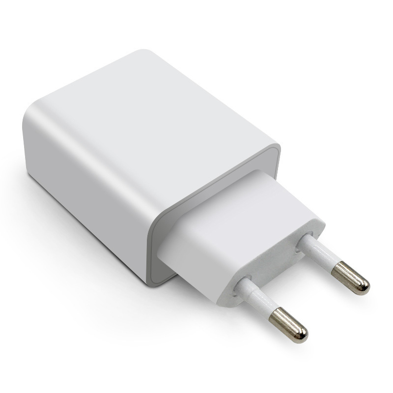 深圳厂家现货欧规5V1A充电器USB接口CEROHS认证阻燃电源充电头