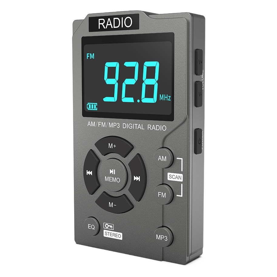 Radio para personas mayores Mini radio portátil de bolsillo Radio manual Radio FM más vendida de Amazon