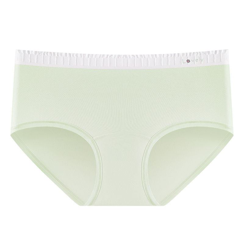 Bragas de entrepierna alargada para mujer, algodón puro, antibacteriano de grado 10A, borde de la bolsa de color, cómodo, sin costuras, anti-pellizco, calzoncillos para mujer